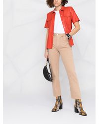 RE/DONE Hoch geschnittene Cropped-Jeans - Mehrfarbig