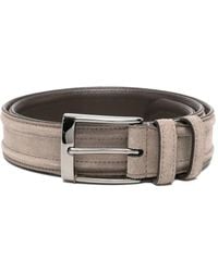 Canali - Suede Leather Belt - Lyst