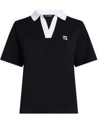 Karl Lagerfeld - ロゴ ポロシャツ - Lyst