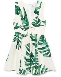 Raquel Diniz - Jurk Met Bladerprint - Lyst