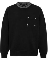 Palm Angels - Palm Rib Regular Crew Sweatshirt - Lyst
