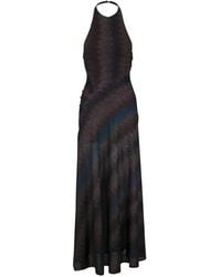 Missoni - Robe Longue À Motif Zigzag Et Dos Nu - Lyst