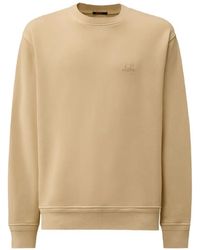 C.P. Company - Logo-Embroidered Crewneck Cotton Sweatshirt - Lyst