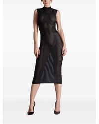 Maison Close Nuit Infinie American-Dollar Midi Dress in Black | Lyst UK