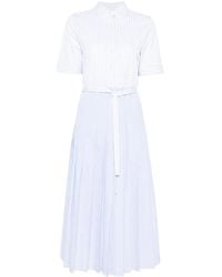 Thom Browne - Striped Midi Dress - Lyst