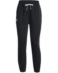Under Armour - Rival Terry Logo-Print Drawstring Track Pants - Lyst
