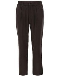 Herno - Pantalon Plissé À Taille Élastiquée - Lyst