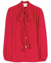 Valentino Garavani - Crepe De Chine Shirt - Lyst
