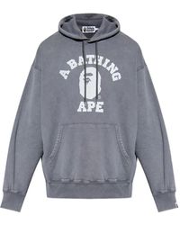 A Bathing Ape - Hoodie mit Logo-Print - Lyst