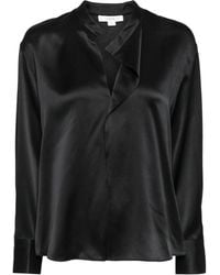Vince - Blouse En Soie À Design Drapé - Lyst