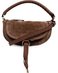 Chloé - Mini Marcie Suede Tote Bag - Lyst