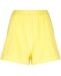 Moncler - Short En Tissu Éponge À Patch Logo - Lyst