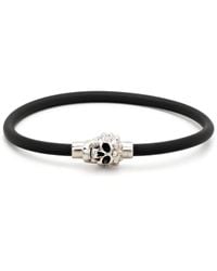 McQueen - Bracelet À Tête De Mort Cloutée - Lyst