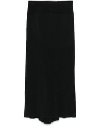 Rick Owens - Falda midi Calf Bias - Lyst