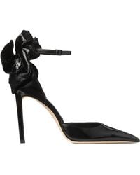 Jimmy Choo - 100 Mm Marja Pumps Met Enkelbandje En Strik - Lyst