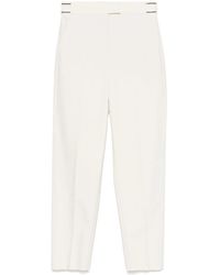 Brunello Cucinelli - Monili Chain-Detail Tailored Trousers - Lyst
