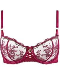 Aubade - Trésor Infini Embroidered Bra - Lyst