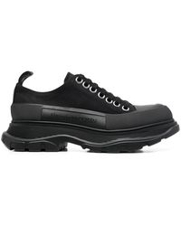 Alexander McQueen - Tread exaggerated-sole Canvas Trainers - Lyst