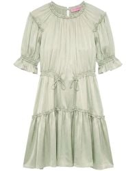 Ulla Johnson - Juliette Zijden-Satijnen Mini-Jurk - Lyst
