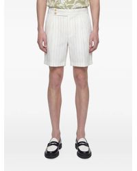 Hed Mayner - Pinstriped Wool Shorts - Lyst