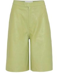 Remain - Manu Leather High-Waisted Shorts - Lyst