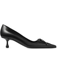Jimmy Choo - Scarlett Lace-Up Leather Heeled Pumps - Lyst