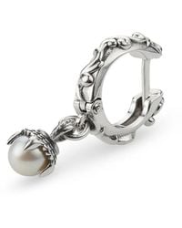Emanuele Bicocchi - Pearl-Pendant Hoop Earring - Lyst