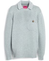 Barrie - Chunky-Knit Cashmere Polo Jumper - Lyst