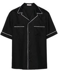 Valentino Garavani - Hemd aus Seide mit Paspelierung - Lyst