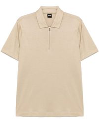 BOSS - Polo À Col Zippé - Lyst