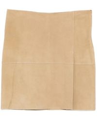 P.A.R.O.S.H. - Minuetto Suede Mini Skirt - Lyst