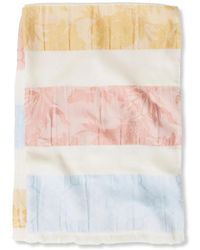 Twinset - Floral Block-Striped Scarf - Lyst