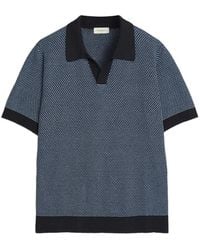 Piacenza Cashmere - Patterned Polo Shirt - Lyst