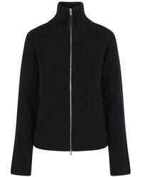 Maison Margiela - Ribbed-Knit Zip-Up Jacket - Lyst