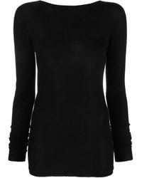 Rick Owens - Top A Maniche Lunghe - Lyst