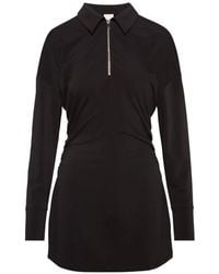 Calvin Klein - Zipped Classic-Collar Mini Dress - Lyst