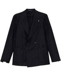 Tagliatore - Double-Breasted Patch-Pocket Blazer - Lyst