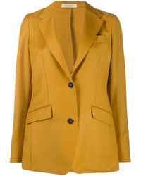 Massimo Alba Slim Single-breasted Blazer - Yellow