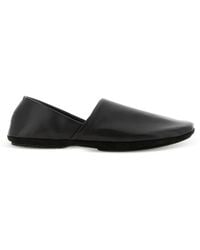 Lemaire - Asymmetrische Loafer Aus Leder - Lyst