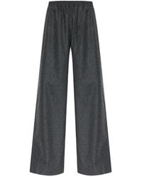 Fabiana Filippi - Elasticated-Waistband Straight-Leg Trousers - Lyst