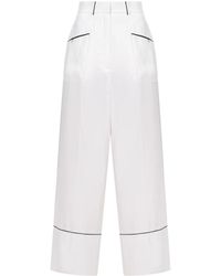 A.M.G - Piped-Trim Trousers - Lyst