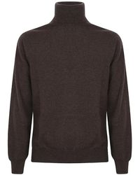 Cruciani - Roll-Neck Knitted Sweater - Lyst