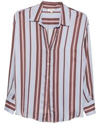 Diega - Gestreept Blouse Met Lange Mouwen - Lyst