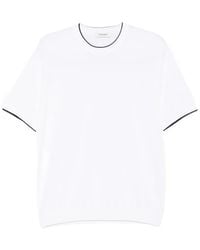 Kangra - Contrast-Trim T-Shirt - Lyst