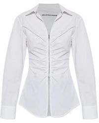 Alexander Wang - Gathered Bust Shirt - Lyst