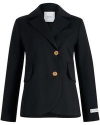 Patou - Belted Twill Blazer - Lyst