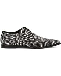 Dolce & Gabbana - Derby-Schuhe mit Strassverzierung - Lyst
