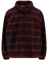 Balenciaga - Check-Pattern Quarter-Zip Jacket - Lyst