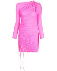 Balenciaga - Drawstring-detailed Mini Dress - Lyst