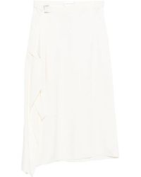 Christian Wijnants - Buckle Draped Midi Skirt - Lyst